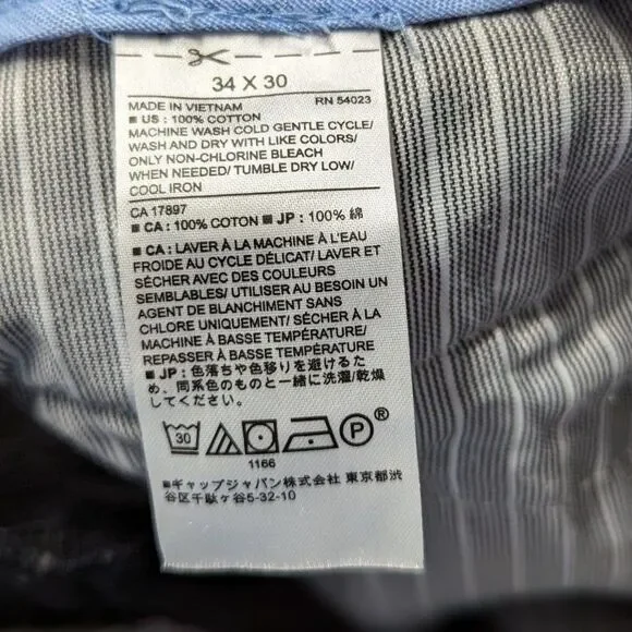 Banana Republic Men's Size 34 x 30 Aiden Fit Blue Pinstripe Pants - Picture 5 of 5